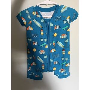 GUC 3-6 Little Sleepies Surf’s Up shortie romper